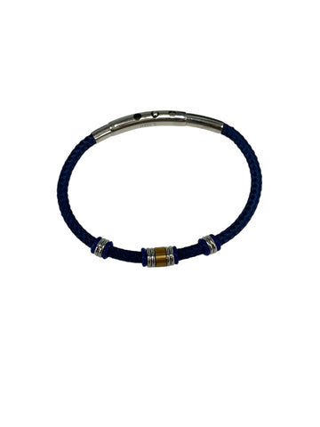 316L  Black,Blue or Brown Bracelet  SS-TF-TSB506